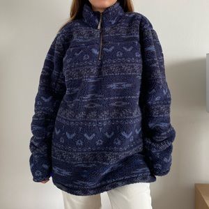 Men’s Alpine Sherpa Quarter Zip Detail Pullover